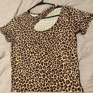 Large cheetah print shirt
